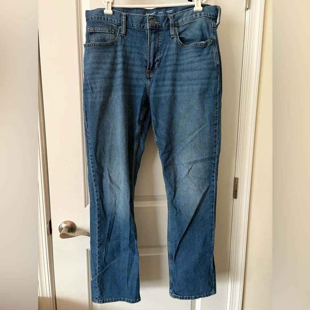 Old Navy Men's Straight Leg Blue Jeans